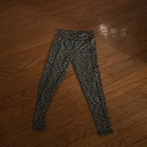 Grey cute sports leggings, Girls.
